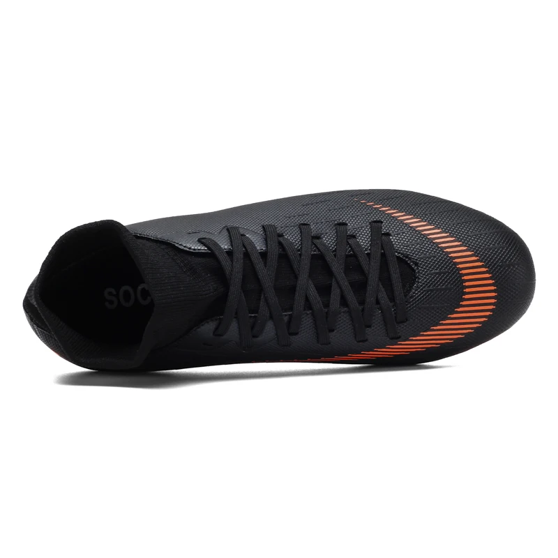 

Cleats Soccer-Shoes Football-BootsHigh-Ankle Original Outdoor football boots soccer shoes sneakers men cleats Children Men Kids