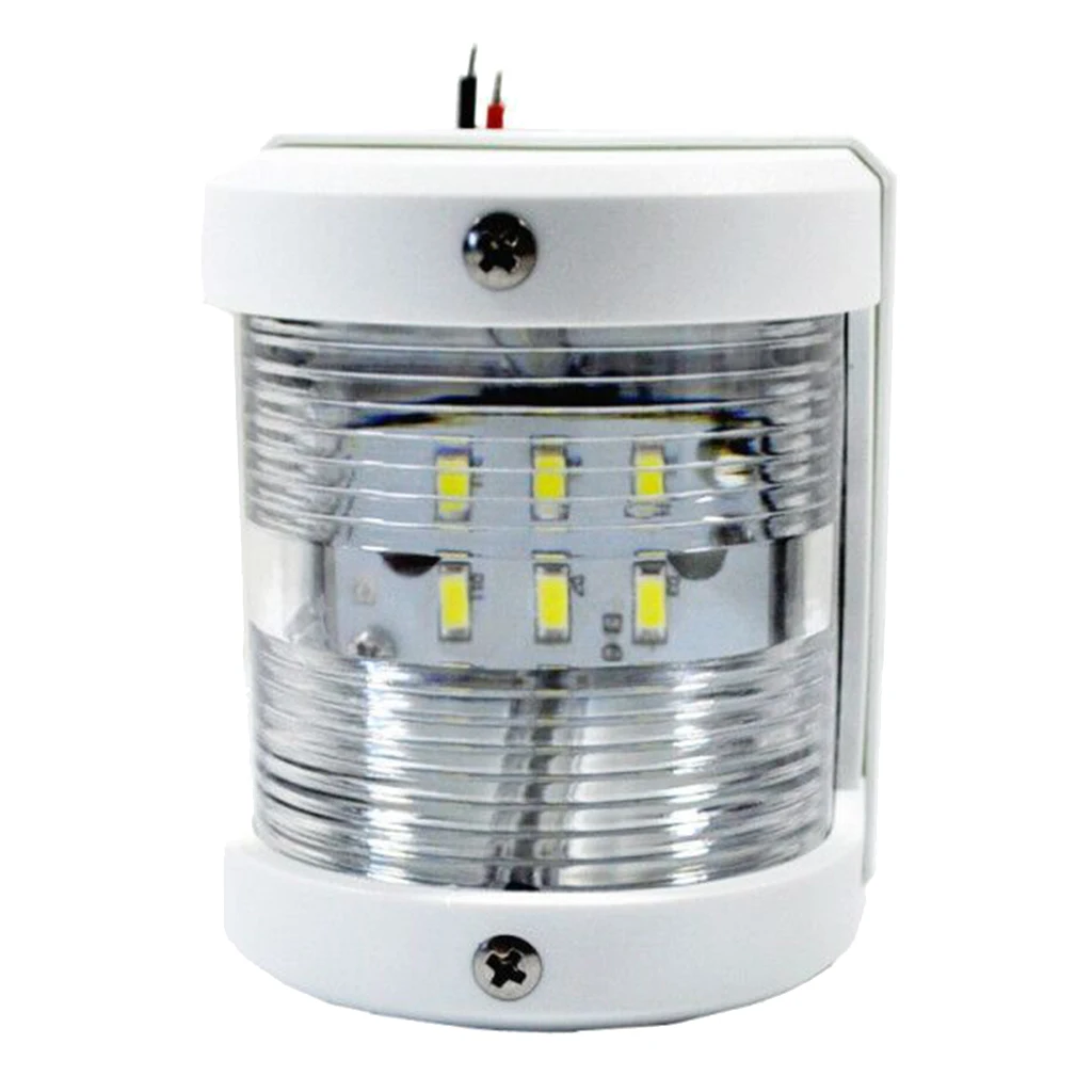 

Waterproof LED White Stern Navigation Light 12V 2NM 42.5LM White ABS House