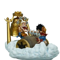 new style one piece golden country sky island luffy vs thor enel figure figure action figures anime children toys christmas toy