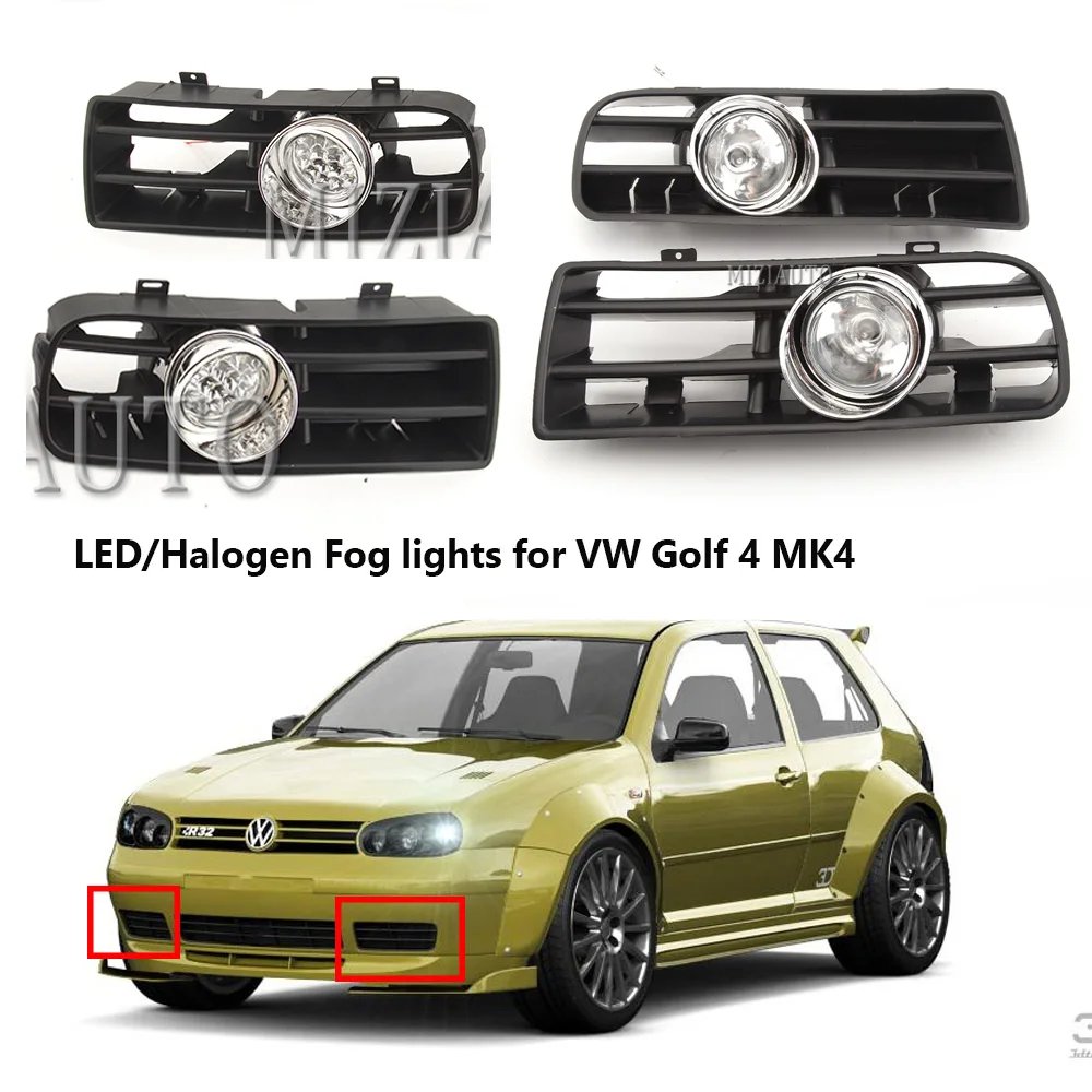 Светодиодсветильник Противотуманные фары для VW Golf 4 MK4 1997 1998 1999-2006 2 шт.