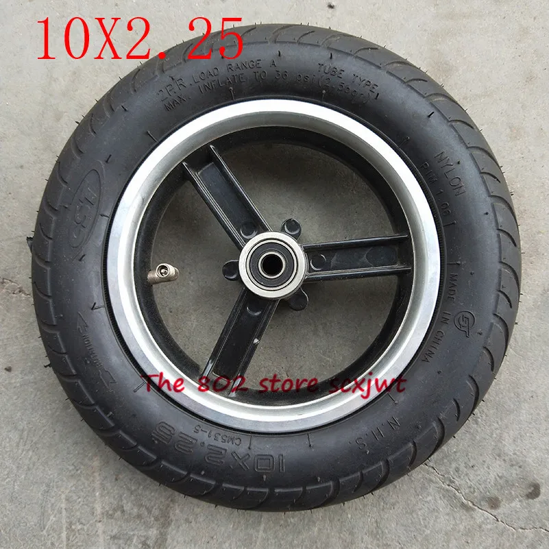 Высокое качество 10 дюймов колеса tyre10X2.25 шины со ступица из алюминиевого сплава рама 10*2,25 колеса для электрического скутера мини-велосипеда