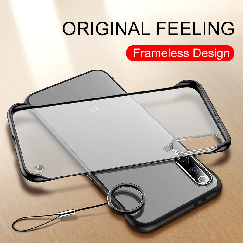 Clear Frameless Case For xiaomi mi 9 se 9t pro Slim Hard Matte Transparent Cover Ring for xiomi mi9 9tpro couqe capa | Мобильные