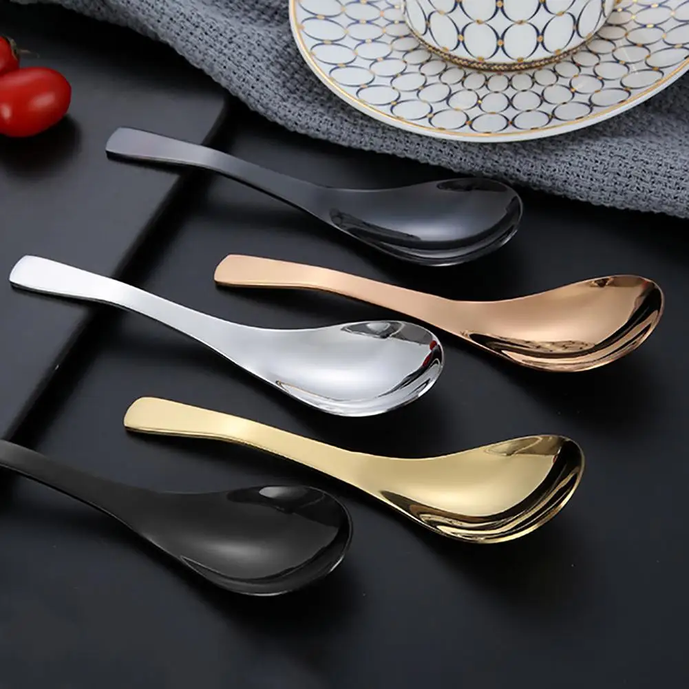 Ложки из нержавеющей стали утолщенная ручка кофейная ложка для супа устойчивая к