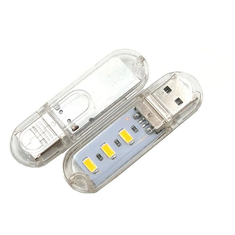 Wasafire Супер Мини рабочий светильник 3 светодиодный USB флэш портативный фонарь