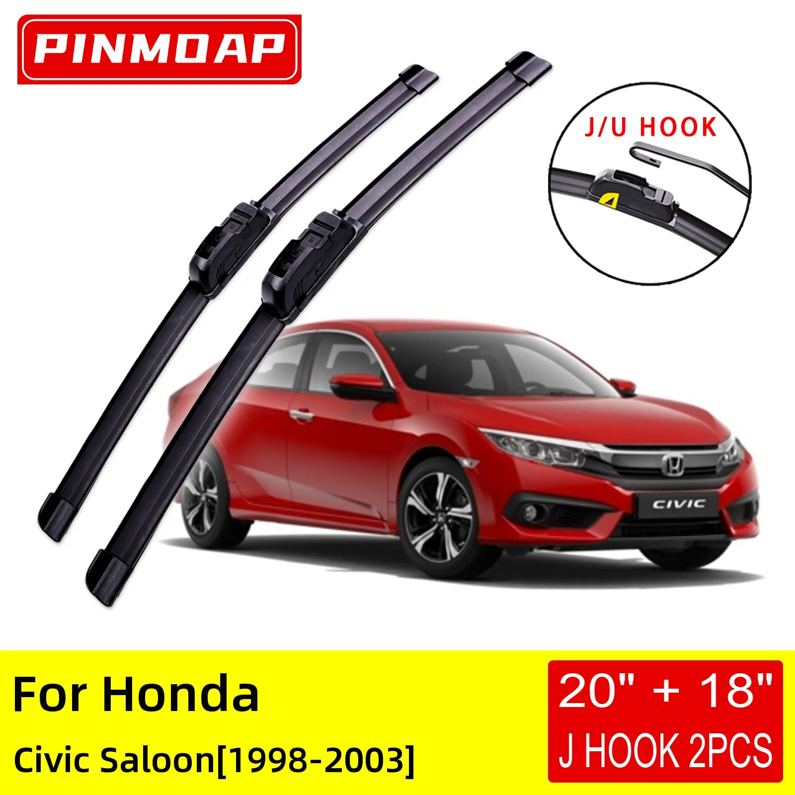 

Щетки стеклоочистителя передние для Honda Civic Saloon 1998 1999 2000 2001 2002 2003