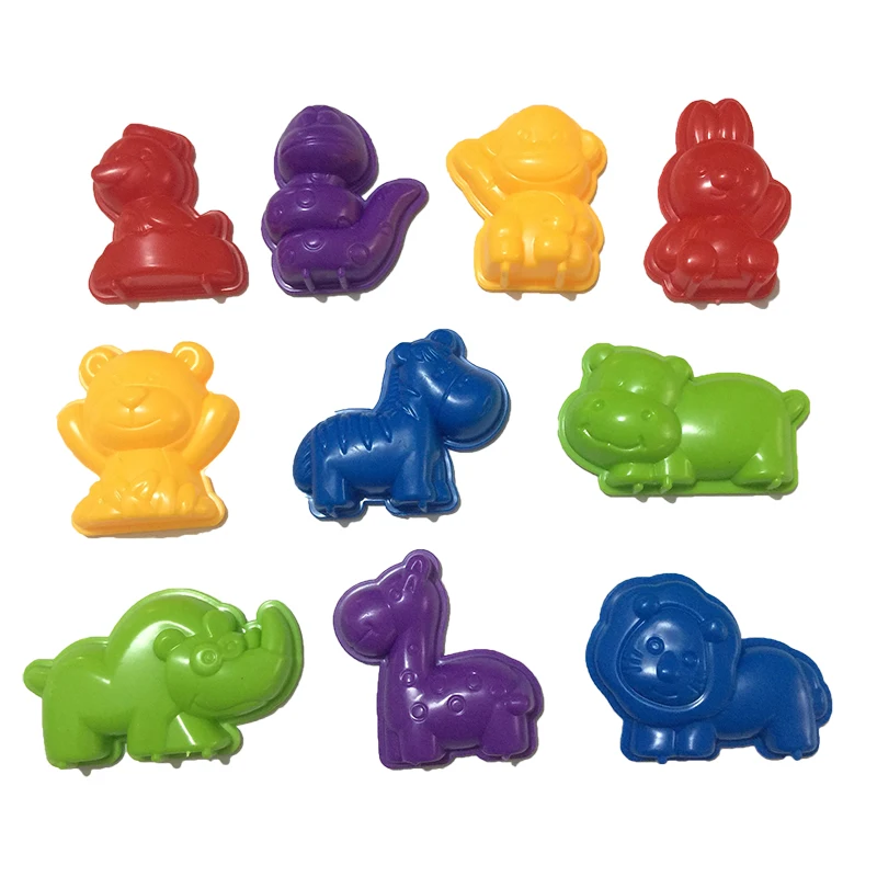 10 шт. животные глиняный песок игрушки для детей DIY Динамический Космический