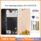100% протестированный Оригинальный ЖК-дисплей для Samsung Galaxy A31 A315Touch Screen дигитайзер Замена + рамка + Инструменты