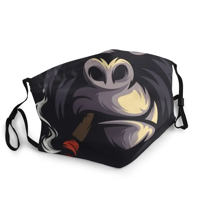 

Smoking Cigar Gorilla Mask Anti Haze Dustproof Reusable Monkey Chimpanzee Face Mask Protection Adult Respirator Mouth Muffle