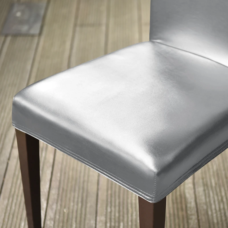 

LuanQI Pu Leather Chair Covers For living Room Hotel Decorations Protector Wedding Seat Cover Dinner Table Sofa Covers Furniture