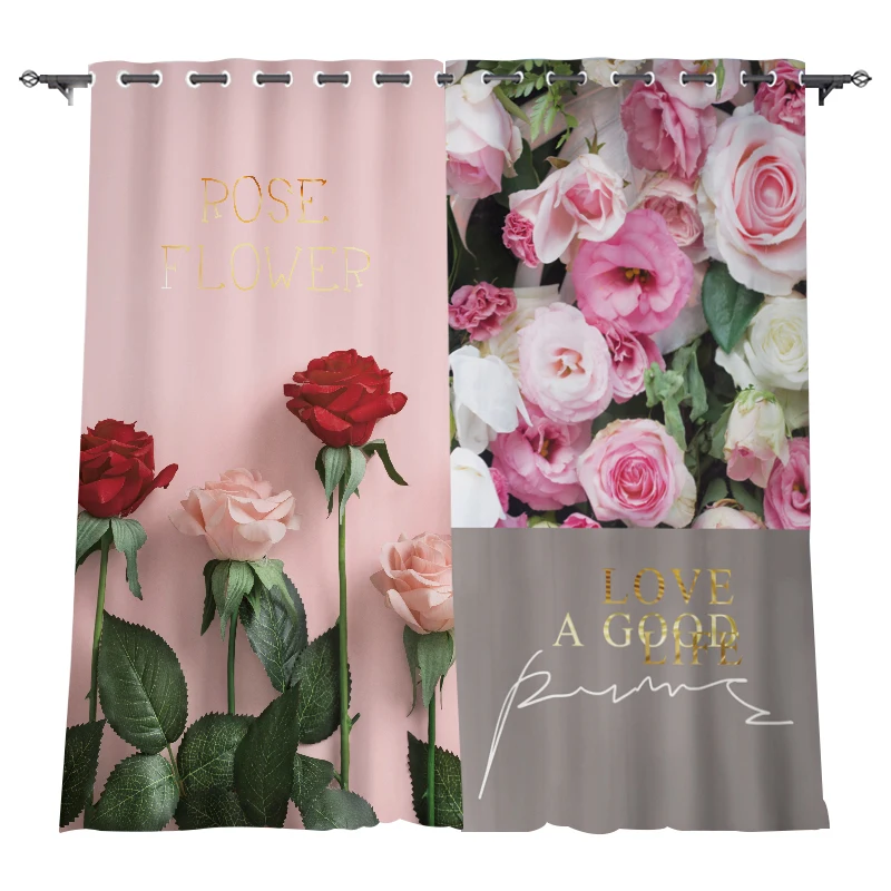 Светонепроницаемые занавески s цветочные для гостиной жалюзи спальни из ткани