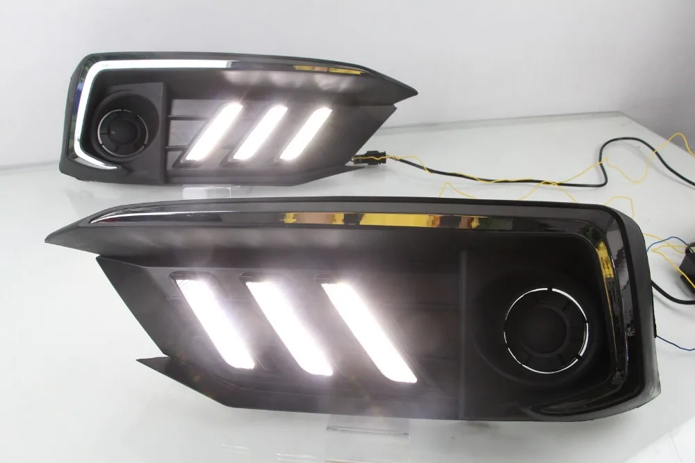Год для Honda Civic Дневной светильник автомобильные аксессуары светодиодный DRL головной светильник для Civic противотуманный светильник