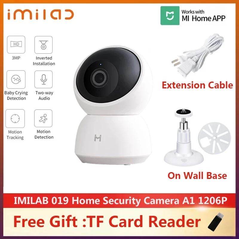 

Xiaomi Imilab Smart Camera 2K 19E A1 1296P Webcam WiFi Night Vision 360° Video Baby Monitor Mi Home Security CCTV Surveillance