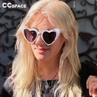 45368 женские солнцезащитные очки в форме сердца для женщин Брендовые очки дизайнерские модные черные женские очки