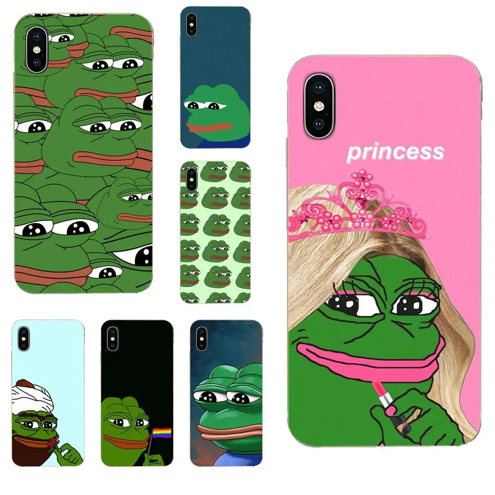 Милый мультяшный мем лягушки животное для Huawei Honor 5C 5X 6A 6X 7 7A 7X 8 8A 8S 8X 9 10 30 Lite Pro Y6 II Y7