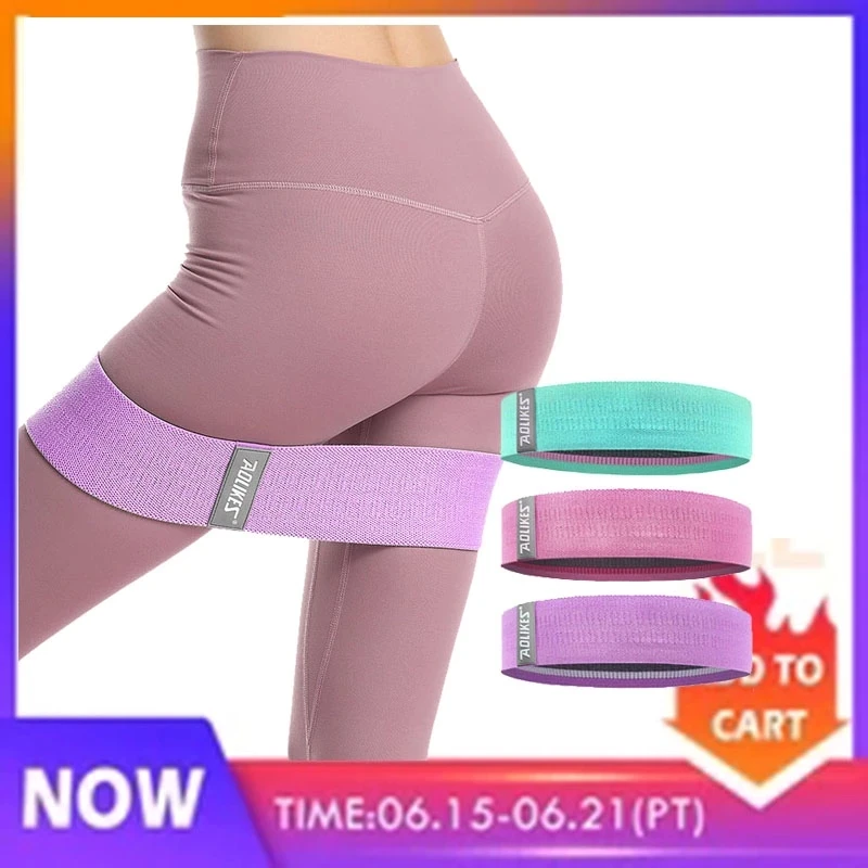 Stretch Body Resistance Bands Hip Circle Exercise Cotton Bands Thigh Butt Squat Fitness Rubber Bands Elastic Workout Glute Loop