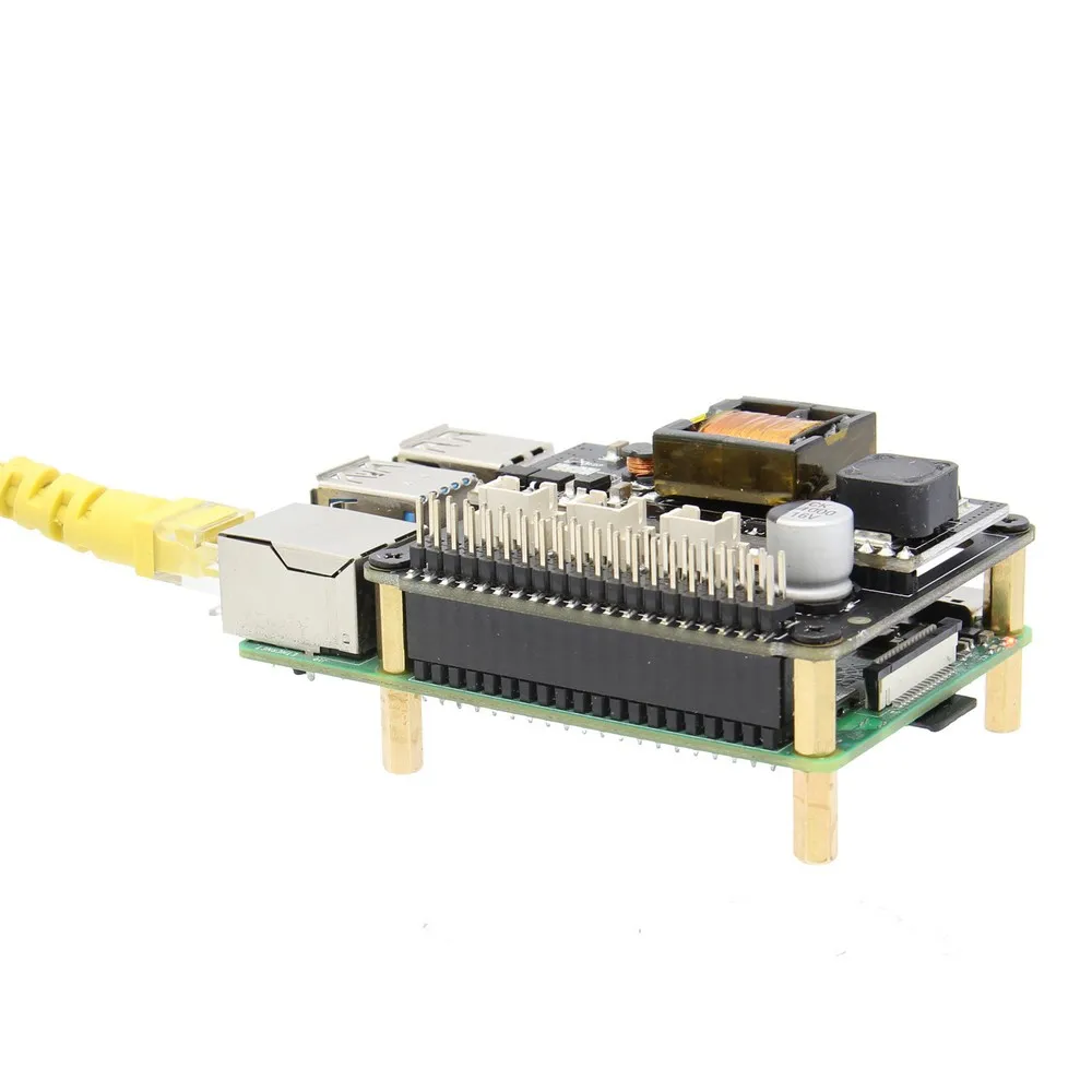 Модуль питания Raspberry Pi Power over Ethernet (PoE) X765 802.3at POE Плата расширения для 4 Модель B / 3B + |