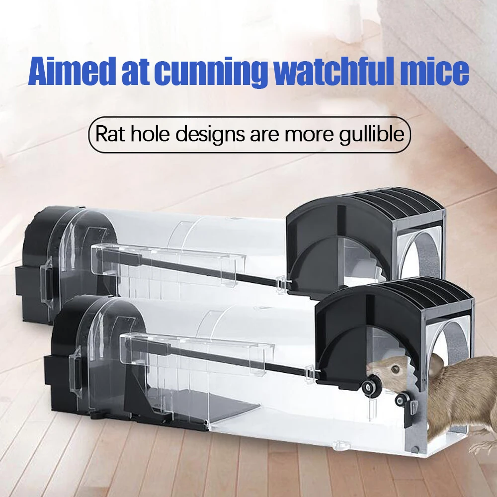 

1pcs Rat Cage Reusable Smart Mouse Trap Live Catch and Release Humane Small Mice Traps Mice Catcher for Indoor Outdoor