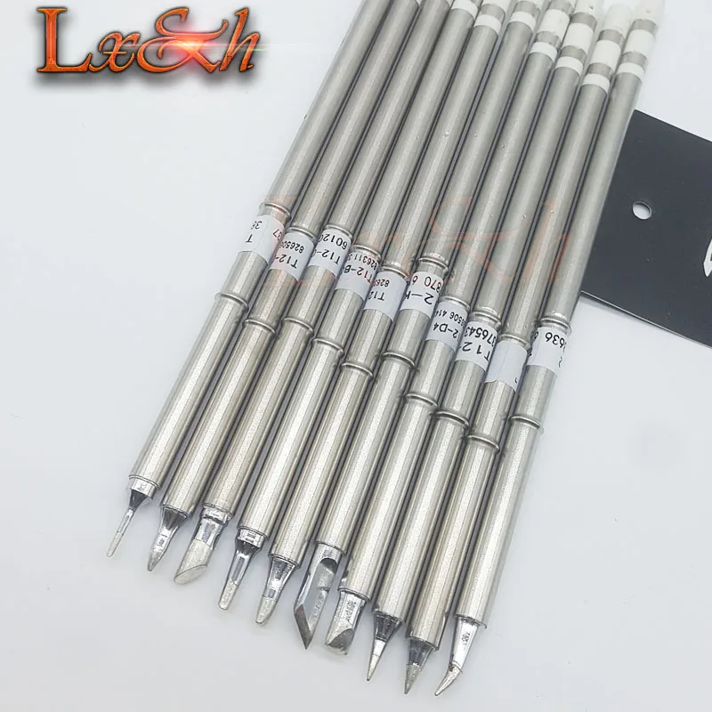 Наконечники паяльника серии T12 10 шт./лот для паяльной станции Hakko|tip holder|tip designs for