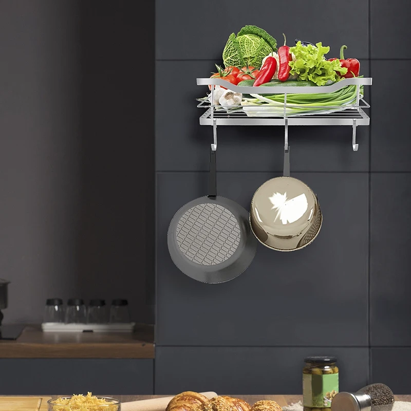 

2-Pack Shower Caddy, Rust Proof Shelf Organizer with Hooks for Sponge Brush, Stainless Steel Wall Rack for Dorm, Toilet