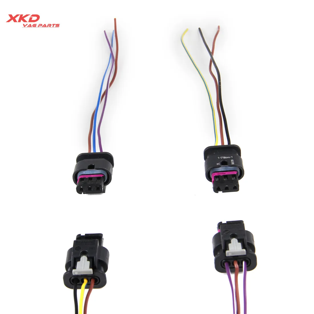 4 шт. 3-контактный соединитель проводки штепсельная Вилка для головного телефона