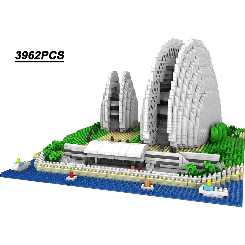 

Набор строительных блоков «сделай сам», корпус, оперный театр, фигурки, развивающие игрушки для детей, 2021