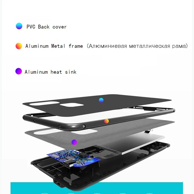 NENG чехол с аккумулятором 5000 мАч для huawei honor 7X nova 2 lite, внешний резервный блок, твердый внешний аккумулятор, чехол для huawei P Smart() Y9