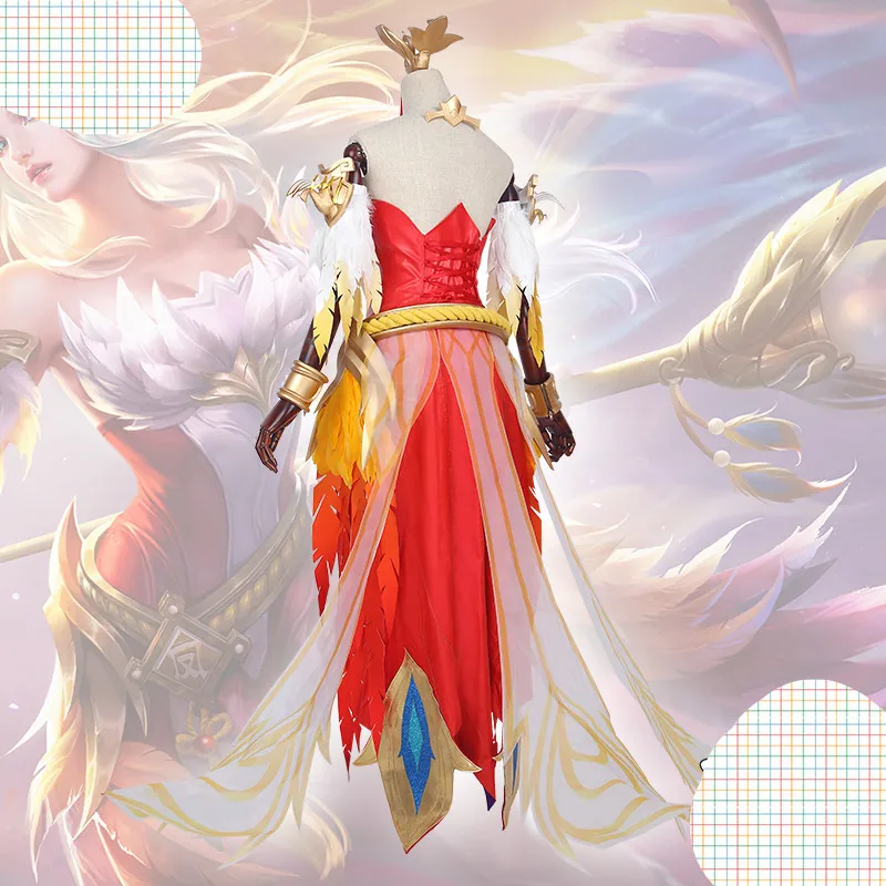 Hot!!! Game Arena Of Valor Phoenix Yufei Cosplay Costume Female Ancient Style Wang Zhaojun full Set Free Shipping X