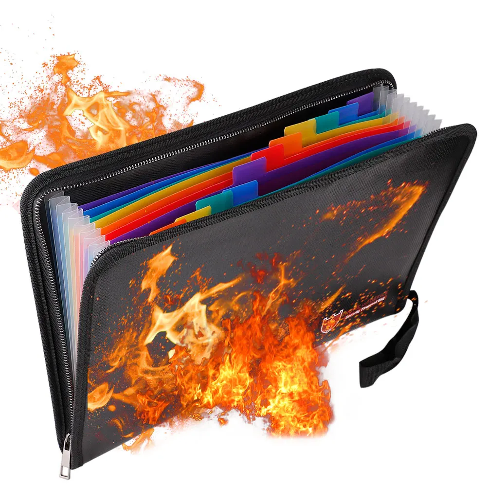 Папка органайзер водостойкая огнестойкая с надписью|Папка для файлов| |