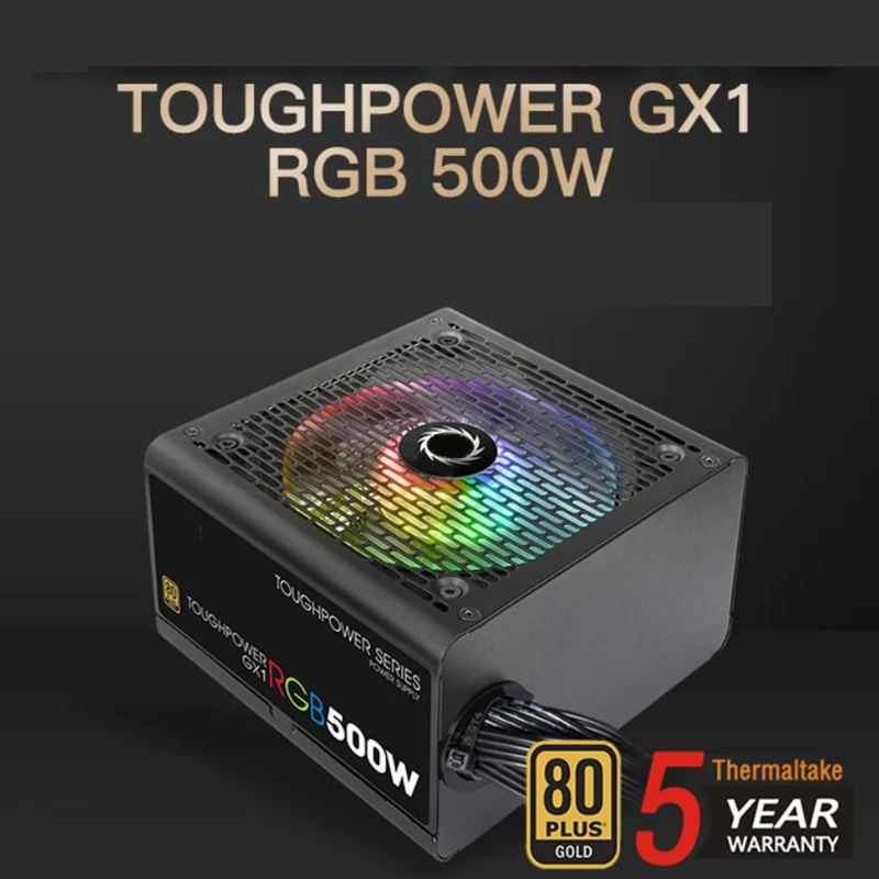Новый оригинальный блок питания для Thermaltake(Tt) жесткий GX1 RGB 500 Вт 2060 бесшумный
