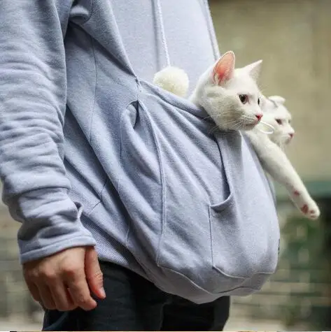 Sweatshirt Cat hoodie Pet Casual Unisex cat kangaroo pocket Sweatershirts Hoodie Sweater shirts Adult Version | Дом и сад