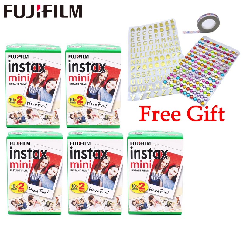 20 100 листов бумаги для фотокамеры Fuji Fujifilm instax white Color Edge Fims mini 11 8 9 7 7s 90 25 50