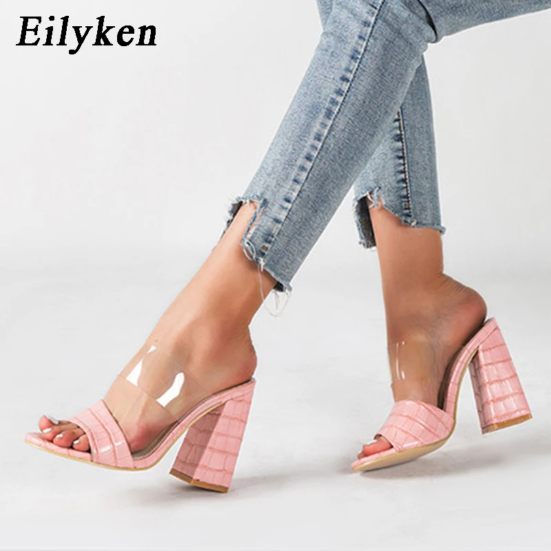 Eilyken новые женские элегантные нарядные сандалии на высоком каблуке Модные