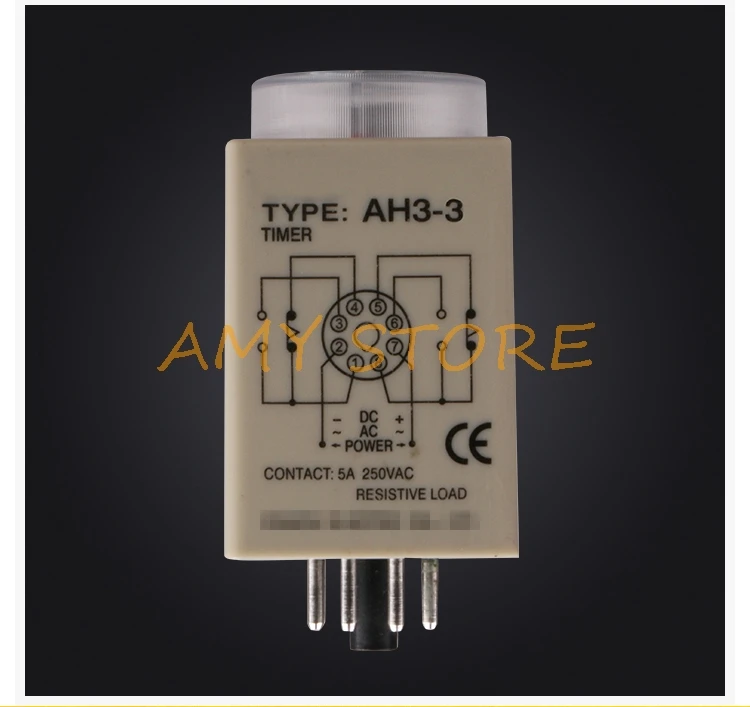 12 V/24VDC 12/24 V/110 V/220VAC AH3 3 0 6min power on time реле таймера задержки с PF083A Socket Base|power delay|power delayon