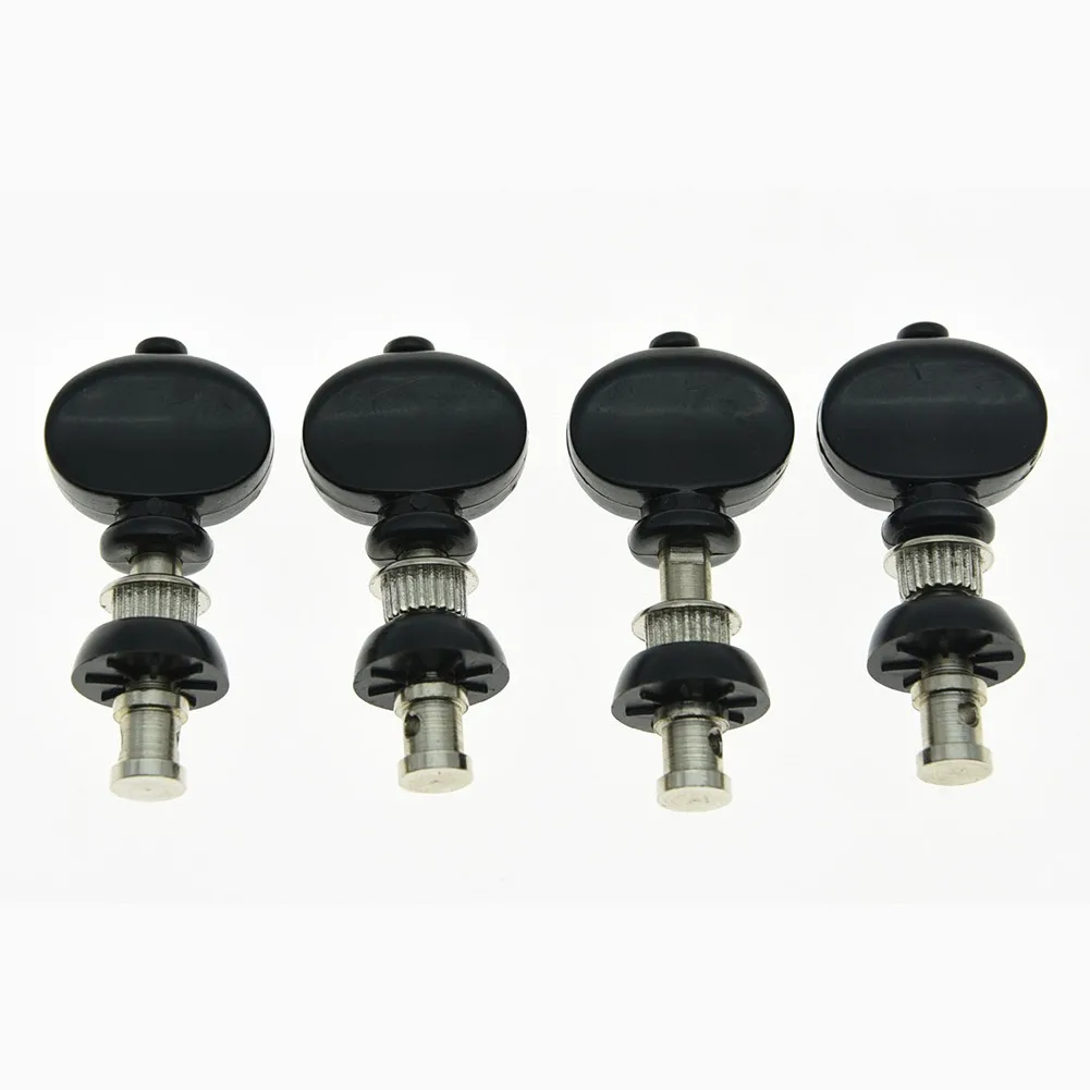 

4pcs Nickel Precision Ukulele Tuners Tuning Keys Pegs Machine Heads Fit 8mm(5/16") Tuner Hole Instrument Musical Accessory