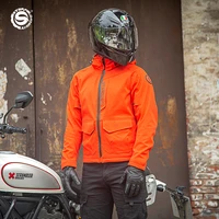 2021 sfk new motorcycle jacket clothes suit winter warm ce protector liner detachable orange black gray waterproof windproof
