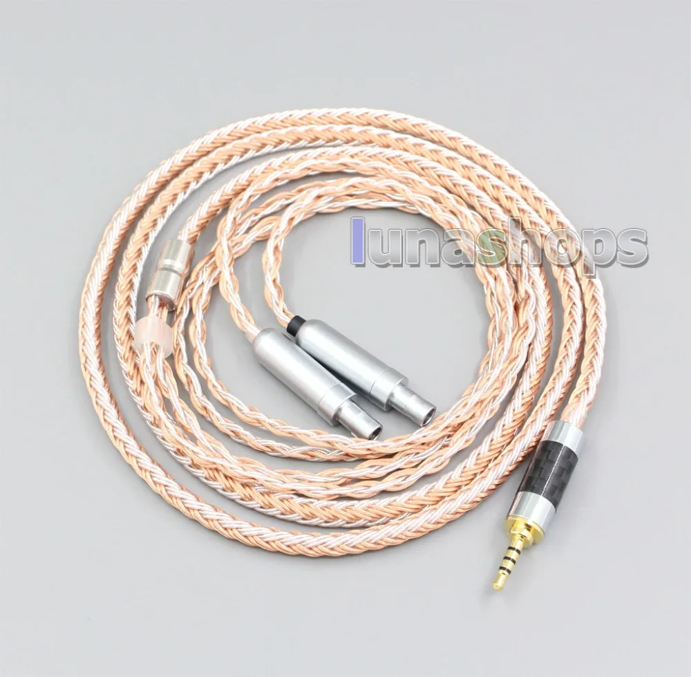 LN005402 16 ядер провода посеребренные occ наушники кабель для Sennheiser HD800 HD800s HD820 HD820s d1000 наушники