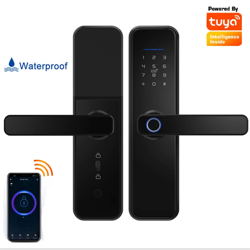 

Tuya Fingerprint Lock Smart Door Lock Cerradura Inteligente Smart Lock Fechadura Eletronica Lock SecurityPassword IC card unlock