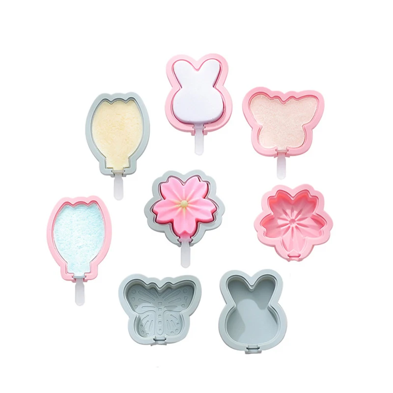 1 шт. милый кролик цветы бабочки форма для детей сделай сам лотки мороженого