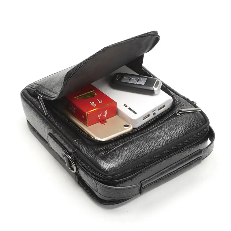 New 2019 Brand Men's Genuine Leather Business Bag Men High Quality Handbags Large Travel Briefcases Male Cowhide Messenger Bags