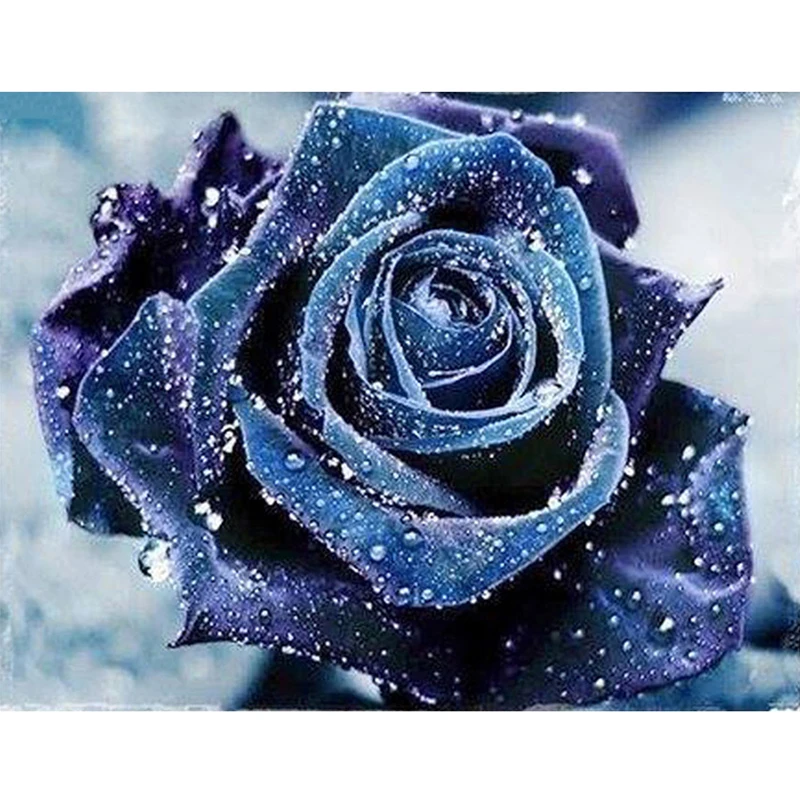 Стразы живопись кристаллы домашний декор алмазная розовый синий цвет вышивка