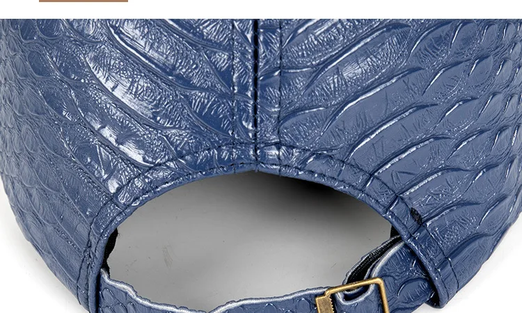 Новый стиль с узором крокодиловая кожа полиуретановая бейсболка Регулируемый