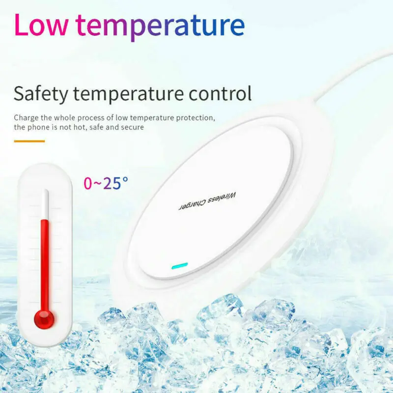 Оригинальное Быстрое беспроводное зарядное устройство Qi для Samsung Galaxy S8 S9Plus Note9 S7