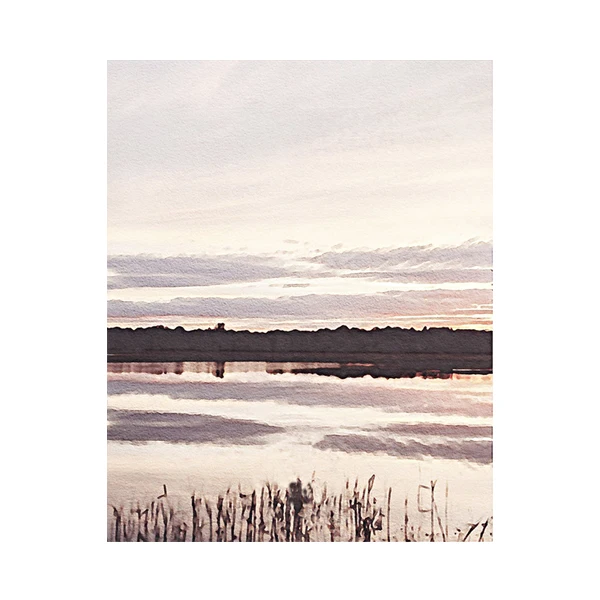 Скандинавский пейзаж олень цитата растение дерево кольцо холст печать Постер