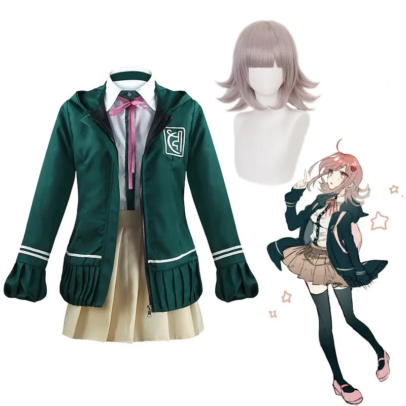 Униформа учеников Старшей школы из аниме данганронпа косплей костюм ChiaKi с