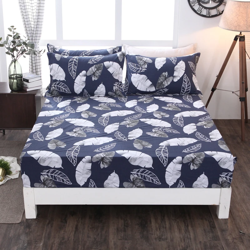 Новые с изображением кактусов синий простыня 1 предмет хлопковая Простыня из