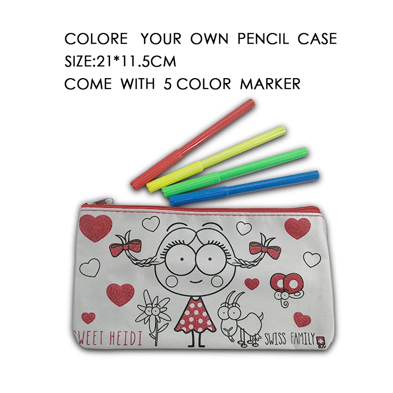 

Цветной чехол для карандаша, цветной чехол для карандаша, чехол для ручки, сумка для канцелярских принадлежностей на молнии, сумка для класс...