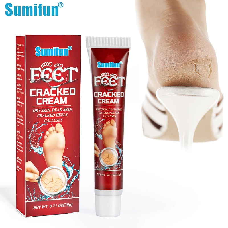 

Sumifun Cracked Heel Chaps Cream Feet Hand Anti Dry Peeling Callus Dead Skin Removal Medical Ointment Moisturizing Beauty Health