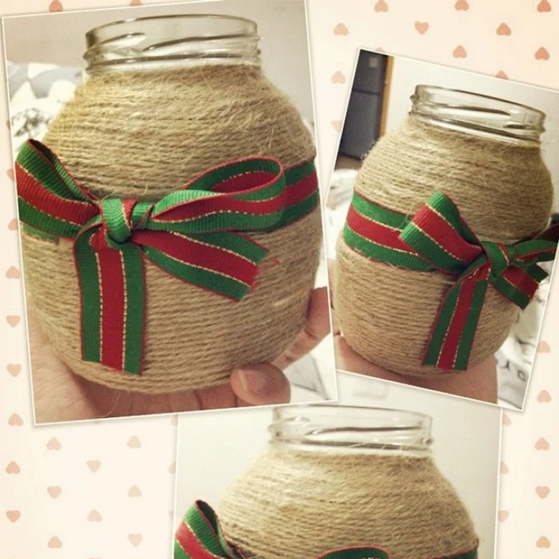 

30/50/100Meters Natural Jute Rope Cord String Burlap Ribbon Crafts Sewing DIY Jute Hemp Wedding Party Decoration