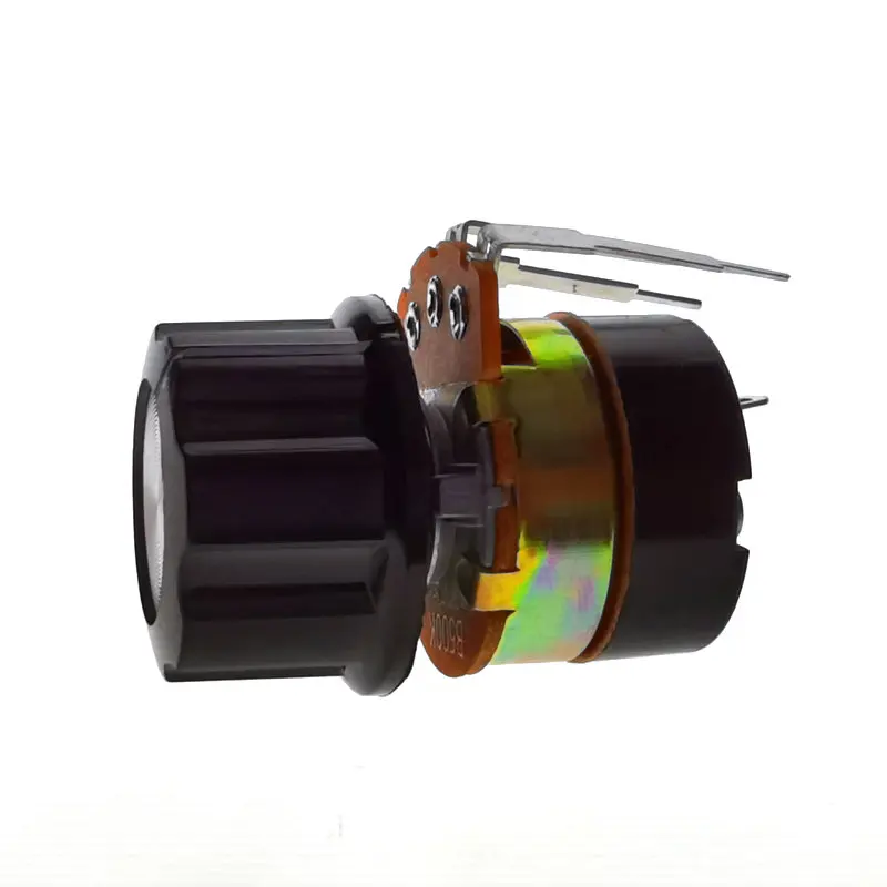 WH138 Hot New WH138-1 20MM B500K Adjustable Resistance Speed Regulator With Switch Potentiometer 500K | Электронные компоненты