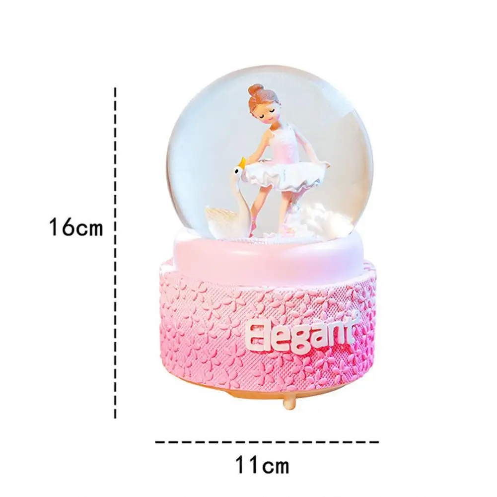 Балетная танцующая девушка день Святого Валентина Глобус стеклянная